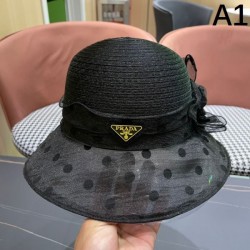 PRADA プラダ この夏は目を引くスタイル 2024SS 帽子