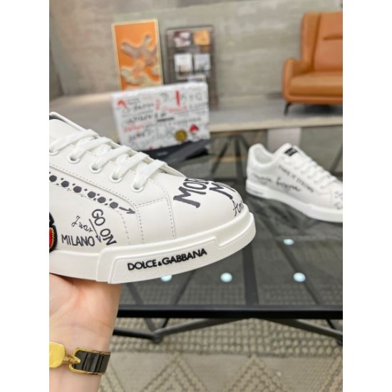DOLCE＆GABBANA ドルチェ＆ガッバーナ モダンスタイル 2024SS メンズ用 カジュアルシューズ