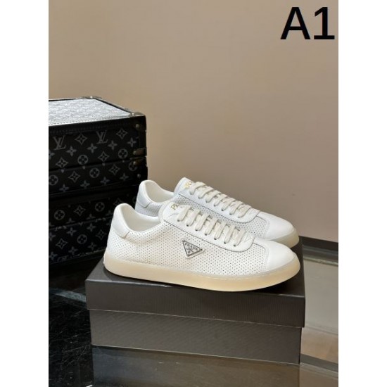PRADA プラダ 夏のいいのアイテム 2024SS メンズ用 カジュアルシューズ PRADA プラダ 夏のいいのアイテム 2024SS メンズ用 カジュアルシューズ