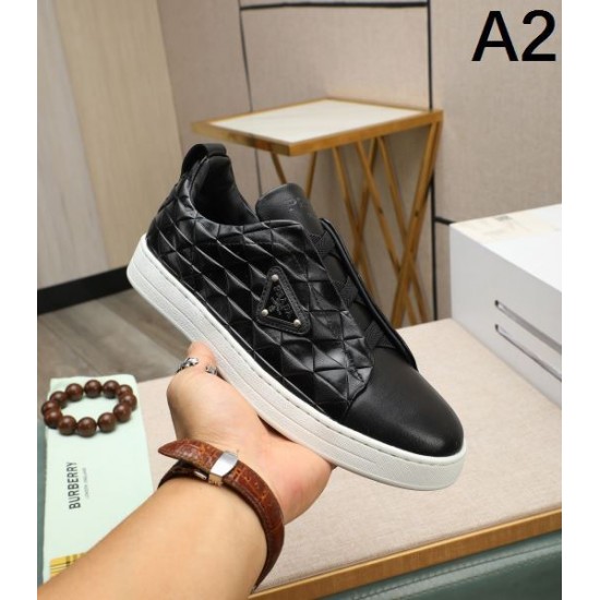 PRADA プラダ 夏の大人カジュアル 2024SS メンズ用 カジュアルシューズ PRADA プラダ 夏の大人カジュアル 2024SS メンズ用 カジュアルシューズ