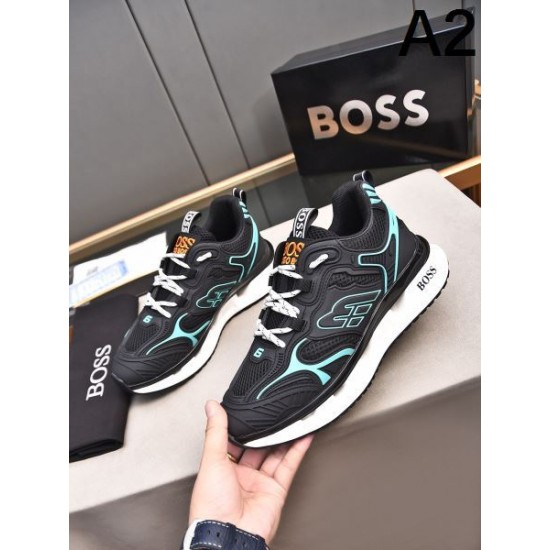 HUGO BOSS ヒューゴボス 着やすい色味 2024SS メンズ用 スニーカー HUGO BOSS ヒューゴボス 着やすい色味 2024SS メンズ用 スニーカー