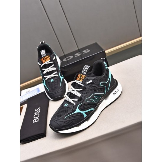 HUGO BOSS ヒューゴボス 着やすい色味 2024SS メンズ用 スニーカー HUGO BOSS ヒューゴボス 着やすい色味 2024SS メンズ用 スニーカー