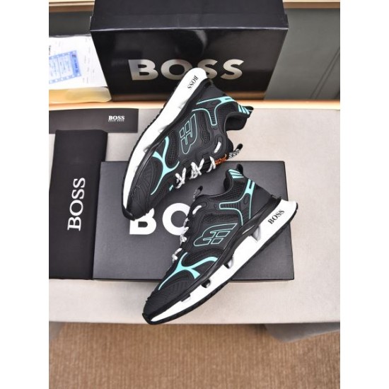 HUGO BOSS ヒューゴボス 着やすい色味 2024SS メンズ用 スニーカー HUGO BOSS ヒューゴボス 着やすい色味 2024SS メンズ用 スニーカー