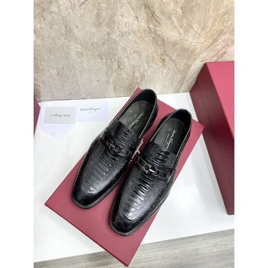FERRAGAMO サルヴァトーレ フェラガモ 絶対欲しい 2024SS メンズ用 ビジネスシューズ FERRAGAMO サルヴァトーレ フェラガモ 絶対欲しい 2024SS メンズ用 ビジネスシューズ