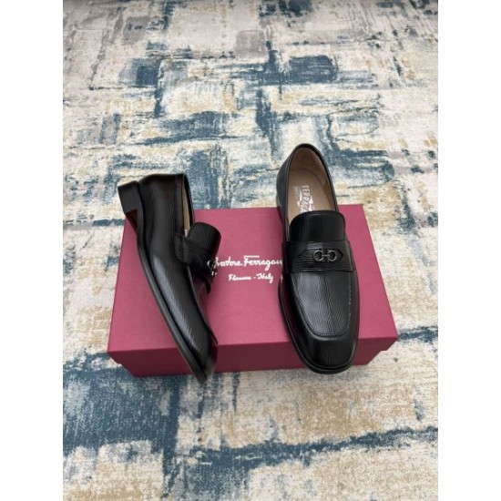 FERRAGAMO サルヴァトーレ フェラガモ 今夏大本命 2024SS メンズ用 ビジネスシューズ FERRAGAMO サルヴァトーレ フェラガモ 今夏大本命 2024SS メンズ用 ビジネスシューズ