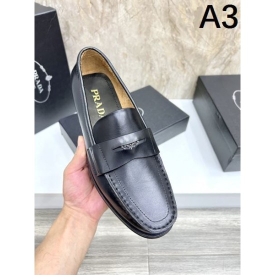 PRADA プラダ ファン必見の春夏新作 2024SS メンズ用 ビジネスシューズ PRADA プラダ ファン必見の春夏新作 2024SS メンズ用 ビジネスシューズ
