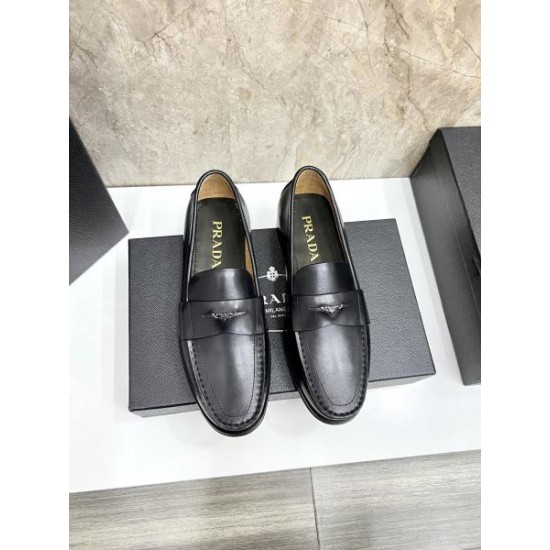 PRADA プラダ ファン必見の春夏新作 2024SS メンズ用 ビジネスシューズ PRADA プラダ ファン必見の春夏新作 2024SS メンズ用 ビジネスシューズ