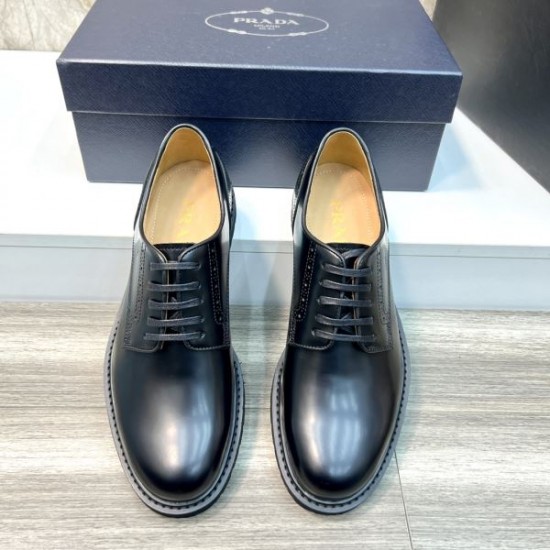 PRADA プラダ 高級ブランド超安特価 2024SS メンズ用 ビジネスシューズ PRADA プラダ 高級ブランド超安特価 2024SS メンズ用 ビジネスシューズ