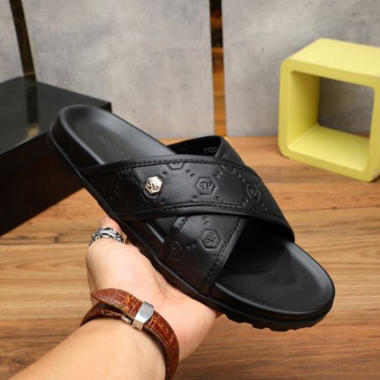 PHILIPP PLEIN フィリッププレイン 超大特価大人気 2024SS メンズ用 サンダル PHILIPP PLEIN フィリッププレイン 超大特価大人気 2024SS メンズ用 サンダル