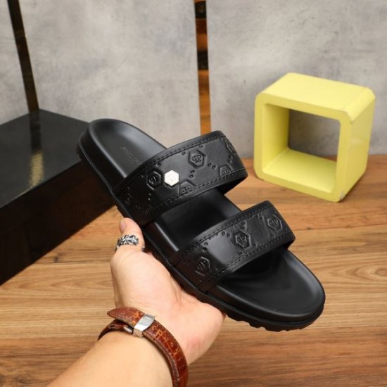 PHILIPP PLEIN フィリッププレイン セールお早めに 2024SS メンズ用 サンダル PHILIPP PLEIN フィリッププレイン セールお早めに 2024SS メンズ用 サンダル