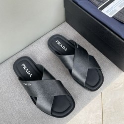 PRADA プラダ 使えて可愛いデザイン夏新品 2024SS メンズ用 サンダル