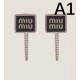 MIU MIU ミュウミュウ 絶大な人気 2024SS イヤリング MIU MIU ミュウミュウ 絶大な人気 2024SS イヤリング