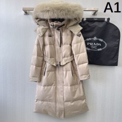 PRADA プラダ レディース 用ダウンジャケット 2024FW ロングシーズン活躍