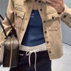 MIU MIU ミュウミュウ デニムシャツ 2024FW 秋冬最新作完売必至