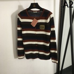 MIU MIU ミュウミュウ ニットカーディガン 2024FW すぐお届け秋冬新作