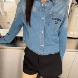 VERSACE ヴェルサーチェ デニムシャツ 2024FW 半額SALE入手困難