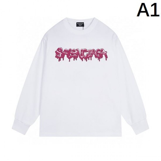 2024FW BALENCIAGA バレンシアガ お気に入りの上品 長袖Tシャツ 2024FW BALENCIAGA バレンシアガ お気に入りの上品 長袖Tシャツ