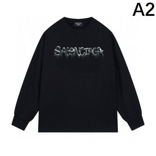 2024FW BALENCIAGA バレンシアガ お気に入りの上品 長袖Tシャツ 2024FW BALENCIAGA バレンシアガ お気に入りの上品 長袖Tシャツ