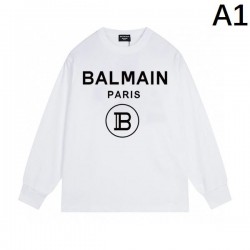 2024FW BALMAIN バルマン 今年コレクション新作登場！ 長袖Tシャツ