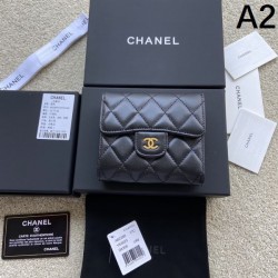 CHANEL シャネル 2024FW 素敵デザイン未入荷ブランド 三つ折り財布