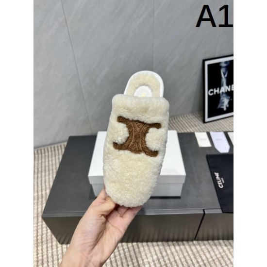 2025FW レディース ファースリッパ CELINE セリーヌ 豊富なカラーバリエが魅力の人気モデル