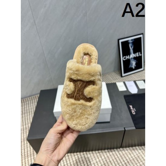2025FW レディース ファースリッパ CELINE セリーヌ 豊富なカラーバリエが魅力の人気モデル