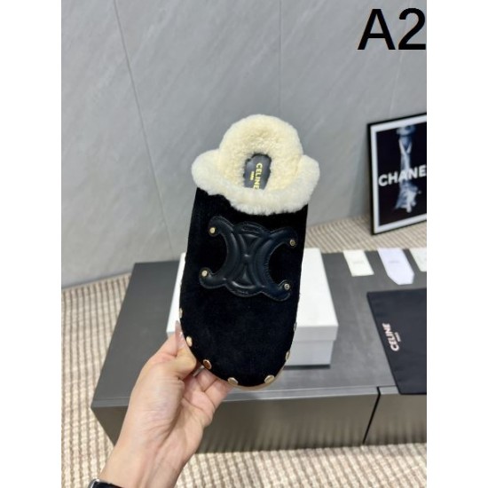 2025FW レディース ファースリッパ CELINE セリーヌ 美バランスで履き心地抜群の上品レプリカ