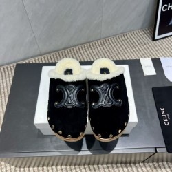 2025FW レディース ファースリッパ CELINE セリーヌ 美バランスで履き心地抜群の上品レプリカ