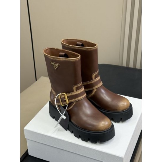 2025FW レディース ブーツ PRADA プラダ 一目置かれる秋冬最新トレンドブーツ