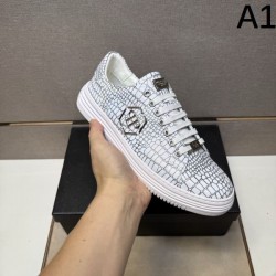 2025秋冬新作 PHILIPP PLEIN フィリッププレイン メンズ カジュアルシューズ トレンド感抜群の上質モデル