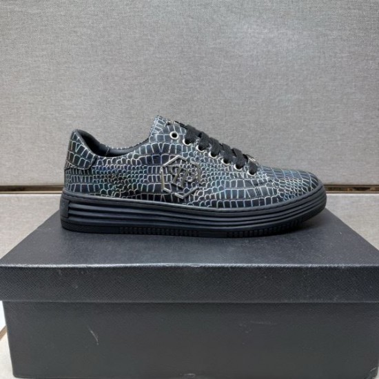 2025秋冬新作 PHILIPP PLEIN フィリッププレイン メンズ カジュアルシューズ トレンド感抜群の上質モデル