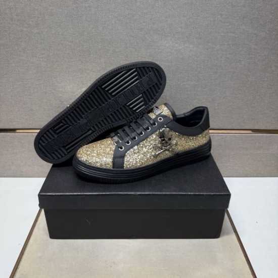 2025秋冬新作 PHILIPP PLEIN フィリッププレイン メンズ カジュアルシューズ 履き心地抜群の快適仕様