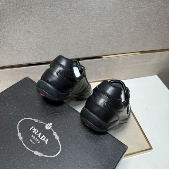 2025秋冬新作 PRADA プラダ メンズ カジュアルシューズ 定番モデルを求める方に最適