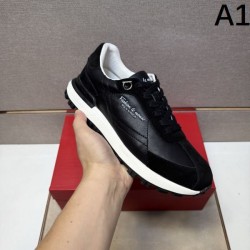 2025秋冬新作 FERRAGAMO サルヴァトーレ フェラガモ メンズ スニーカー 上質でおしゃれな印象