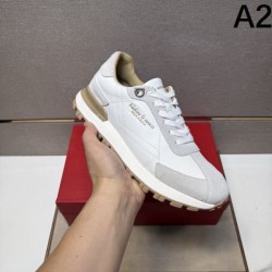 2025秋冬新作 FERRAGAMO サルヴァトーレ フェラガモ メンズ スニーカー 上質でおしゃれな印象