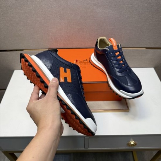 2025秋冬新作 HERMES エルメス メンズ スニーカー 秋冬シーズンに大活躍の一足