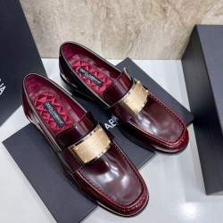 2025秋冬新作 DOLCE＆GABBANA ドルチェ＆ガッバーナ メンズ用 ビジネスシューズ 洗練された大人スタイル