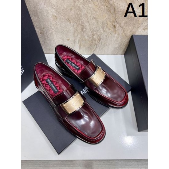 2025秋冬新作 DOLCE＆GABBANA ドルチェ＆ガッバーナ メンズ用 ビジネスシューズ 洗練された大人スタイル