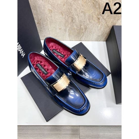 2025秋冬新作 DOLCE＆GABBANA ドルチェ＆ガッバーナ メンズ用 ビジネスシューズ 洗練された大人スタイル