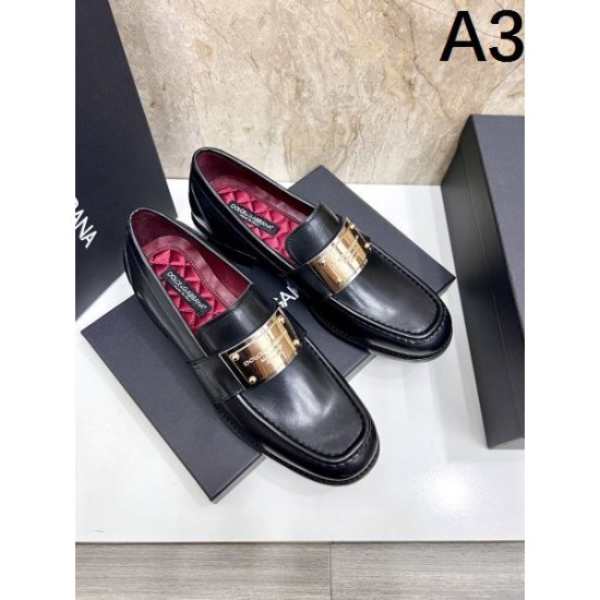 2025秋冬新作 DOLCE＆GABBANA ドルチェ＆ガッバーナ メンズ用 ビジネスシューズ 洗練された大人スタイル