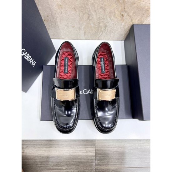 2025秋冬新作 DOLCE＆GABBANA ドルチェ＆ガッバーナ メンズ用 ビジネスシューズ 洗練された大人スタイル