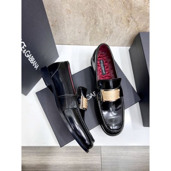 2025秋冬新作 DOLCE＆GABBANA ドルチェ＆ガッバーナ メンズ用 ビジネスシューズ 洗練された大人スタイル