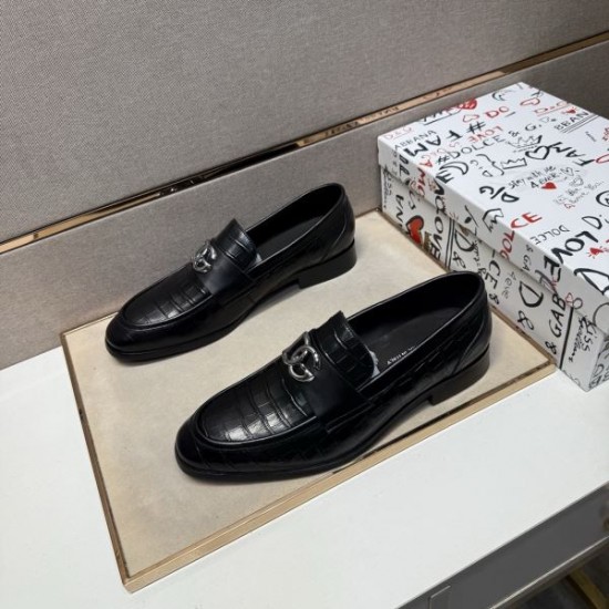 2025秋冬新作 DOLCE＆GABBANA ドルチェ＆ガッバーナ メンズ用 ビジネスシューズ セレブ愛用の高級感