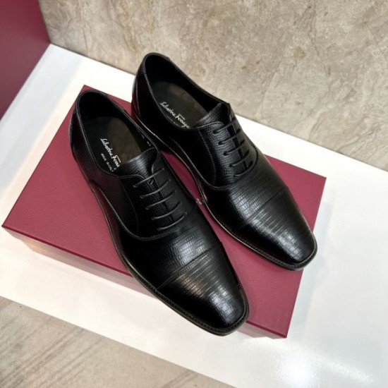 2025秋冬新作 FERRAGAMO サルヴァトーレ フェラガモ メンズ用 ビジネスシューズ シンプルで洗練された逸品