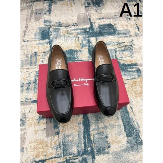2025秋冬新作 FERRAGAMO サルヴァトーレ フェラガモ メンズ用 ビジネスシューズ トレンド感ある都会的スタイル