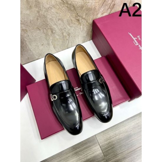 2025秋冬新作 FERRAGAMO サルヴァトーレ フェラガモ メンズ用 ビジネスシューズ 贈り物にも最適な上質感