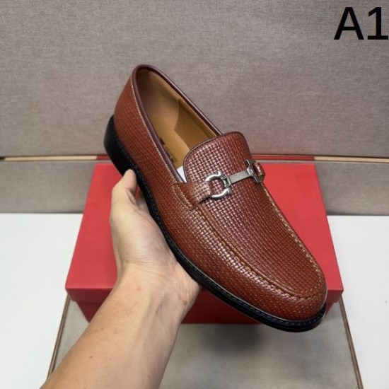 2025秋冬新作 FERRAGAMO サルヴァトーレ フェラガモ メンズ用 ビジネスシューズ セールで手に入る高級靴