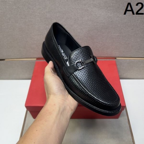 2025秋冬新作 FERRAGAMO サルヴァトーレ フェラガモ メンズ用 ビジネスシューズ セールで手に入る高級靴