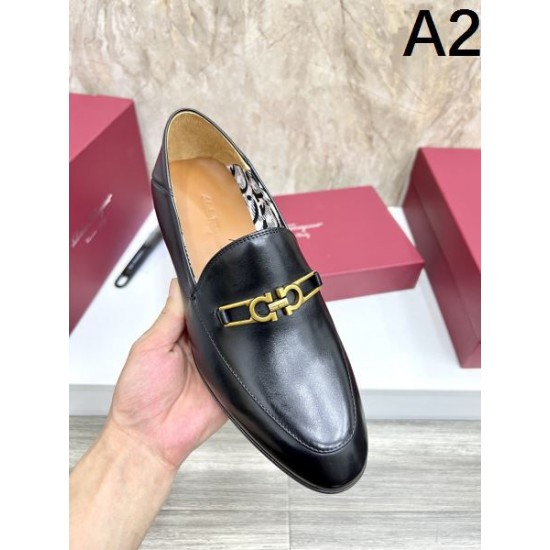 2025秋冬新作 FERRAGAMO サルヴァトーレ フェラガモ メンズ用 ビジネスシューズ 大人の魅力を引き立てる逸品