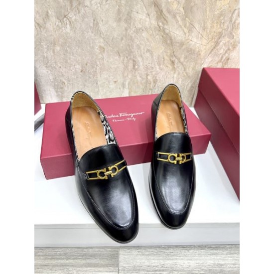 2025秋冬新作 FERRAGAMO サルヴァトーレ フェラガモ メンズ用 ビジネスシューズ 大人の魅力を引き立てる逸品